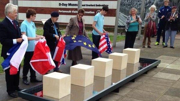 Five Beaches from Caen stone unveiled