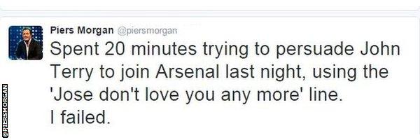 Piers Morgan twitter