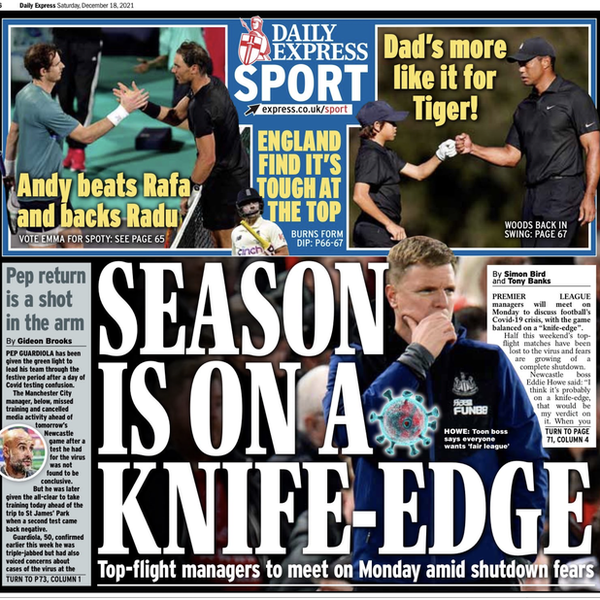 Daily Express back page