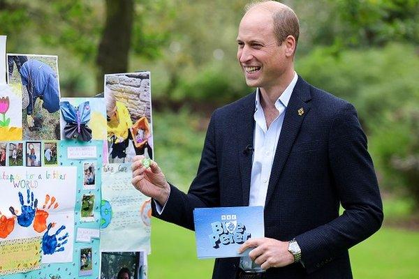 Prince William at a Blue Peter display