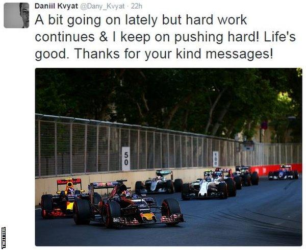 Daniil Kvyat's Twitter