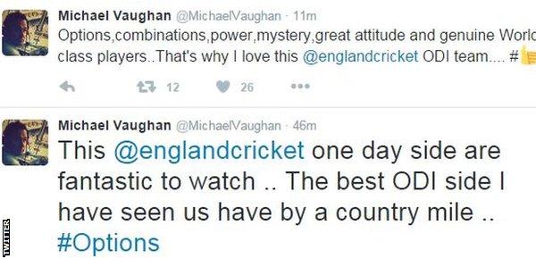 Michael Vaughan tweets