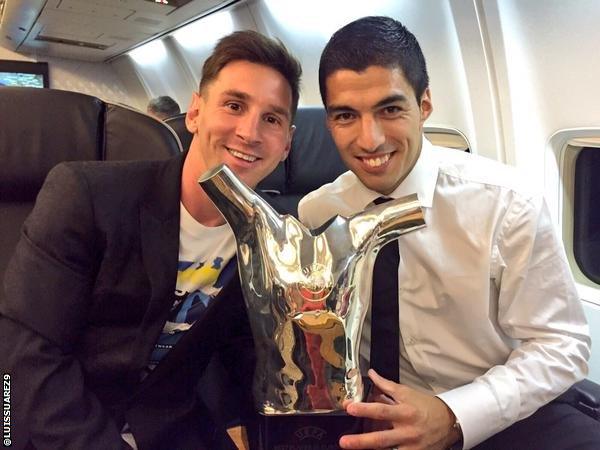 Luis Suarez and Lionel Messi