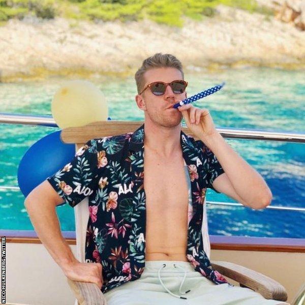 Nico Hulkenberg celebrates his 32nd birthday