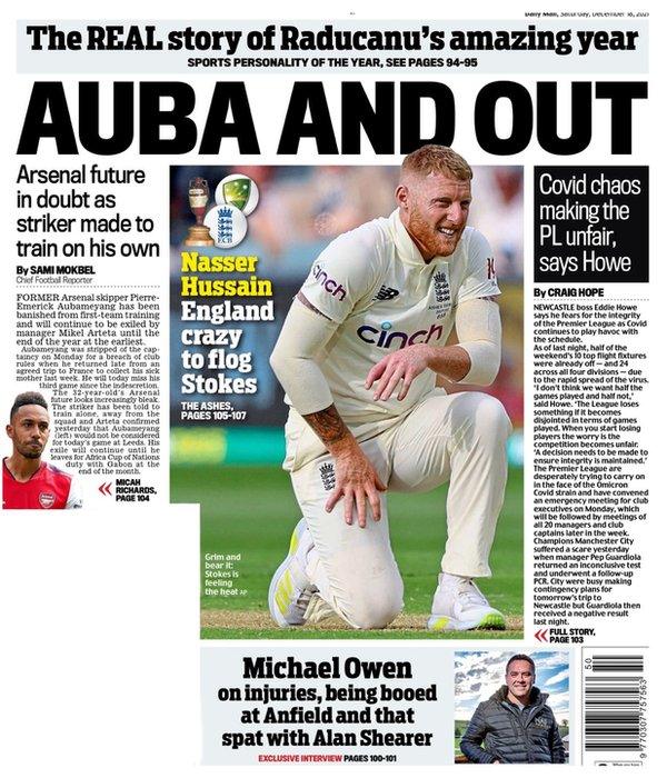 Daily Mail back page