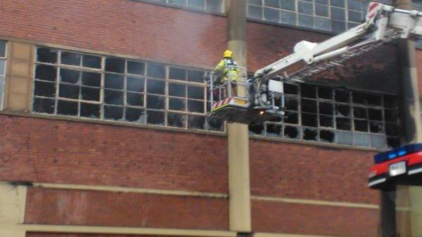 Twyford building fire scene