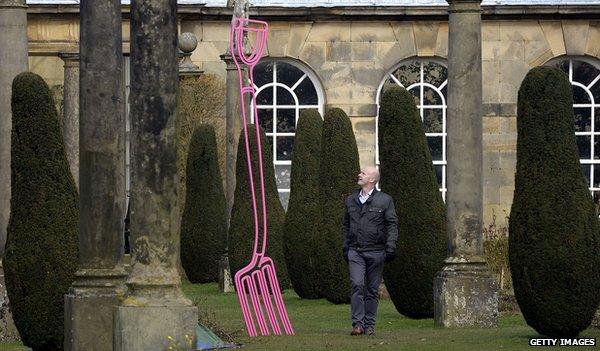 Michael Craig-Martin exhibition at Chatsworth House