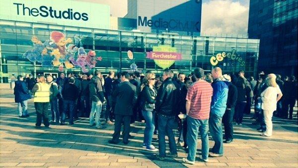 Staff evacuated at BBC Salford