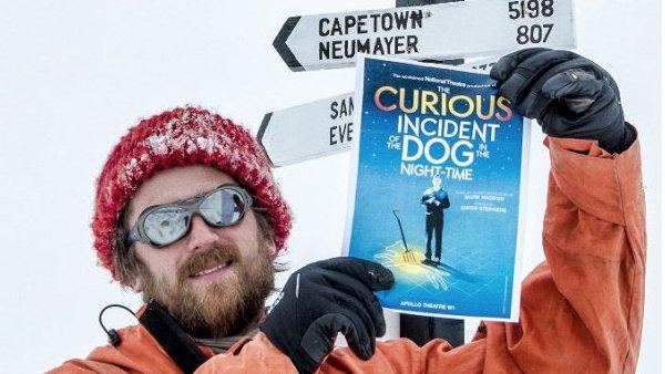 James Townsend with Curious Incident poster