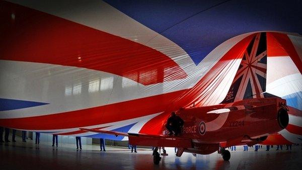 Red Arrows jet being unveiled