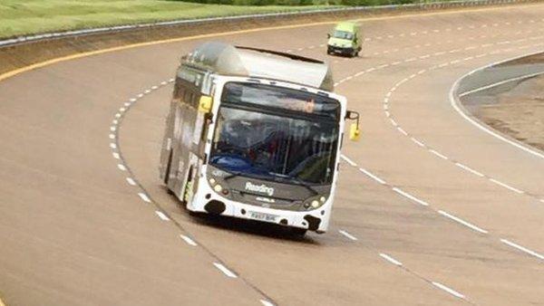 Reading gas-powered bus attempts record