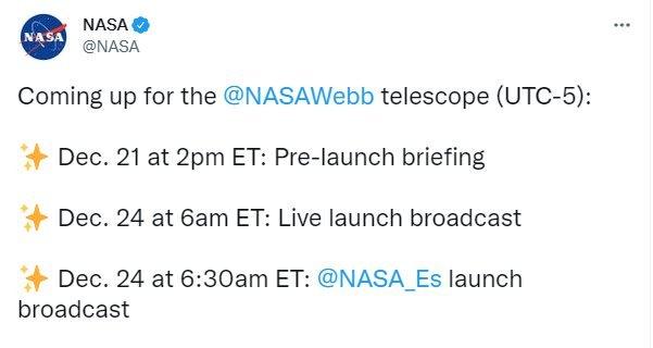 nasa tweet