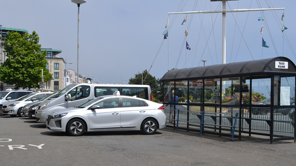 Weighbridge taxi rank in St Peter Port