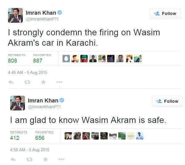 Screen grab of Imran Khan's Twitter account