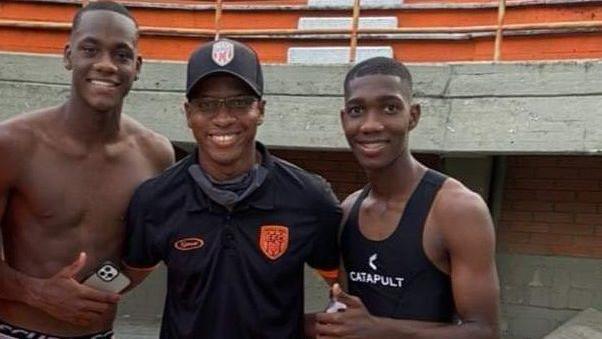 Jhon Duran, Wilberth Perea Mena and Yaser Asprilla