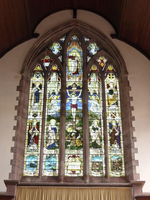 WW1 memorial window at St Paul's Church in Grangetown