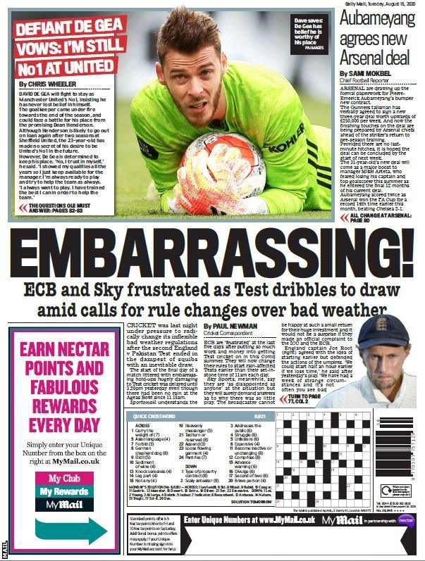 Tuesday's Daily Mail