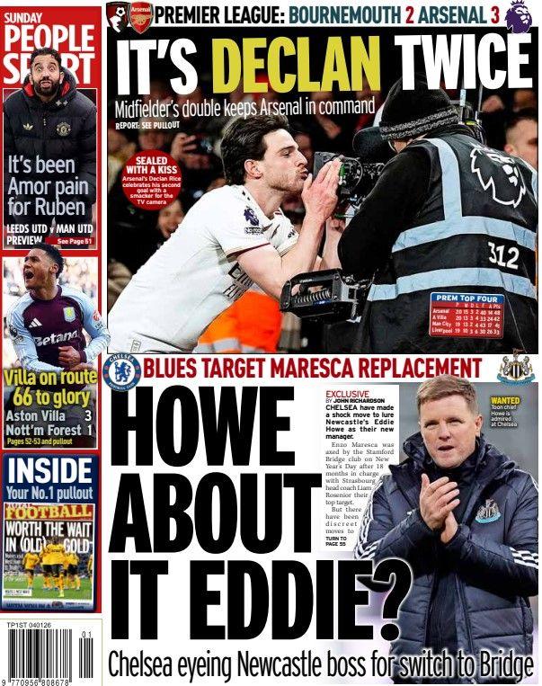 Sunday People back page