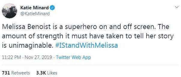 An #IstandwithMelissa tweet