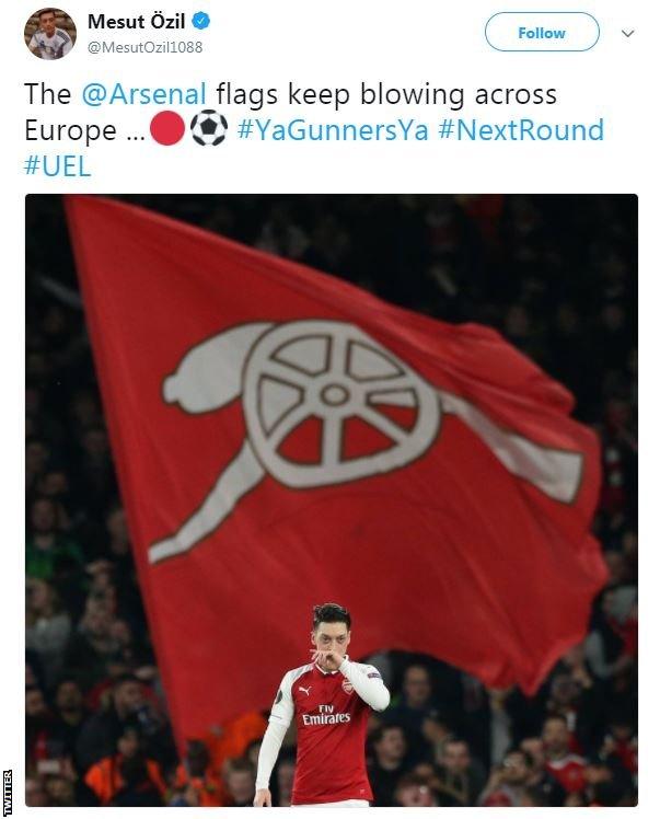 Mesut Ozil tweet