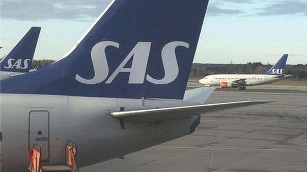 SAS Boeing 737 jet