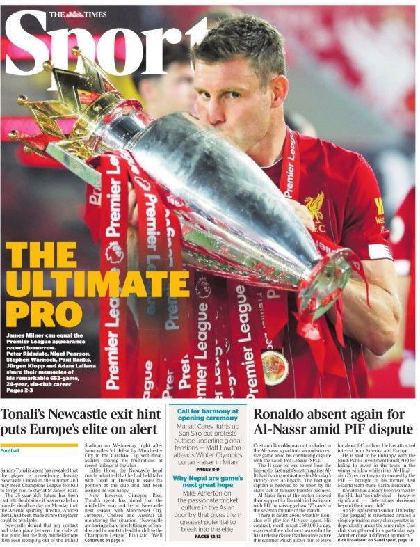 Times back page