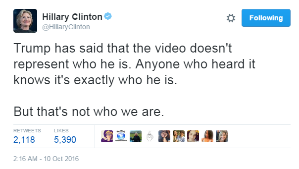 Clinton Tweet