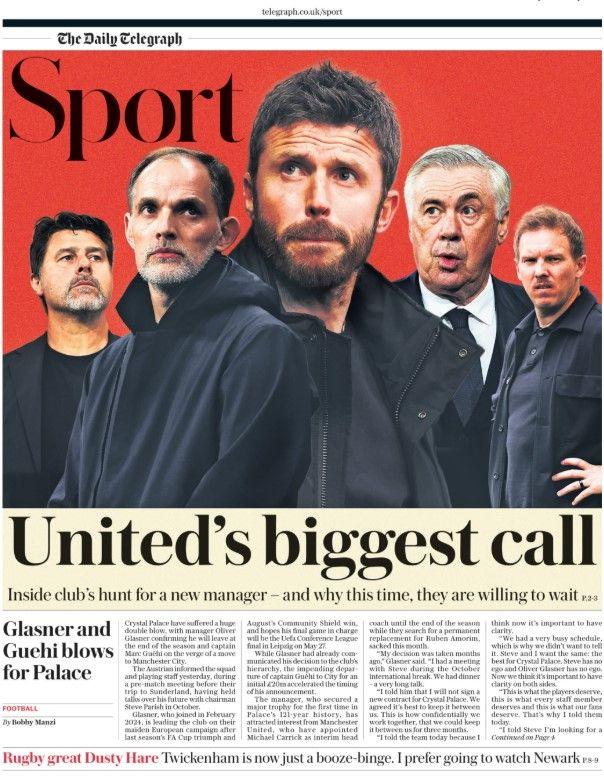 Telegraph sport section