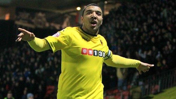 Troy Deeney scored his 19th goal of the season