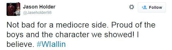 Jason Holder on Twitter