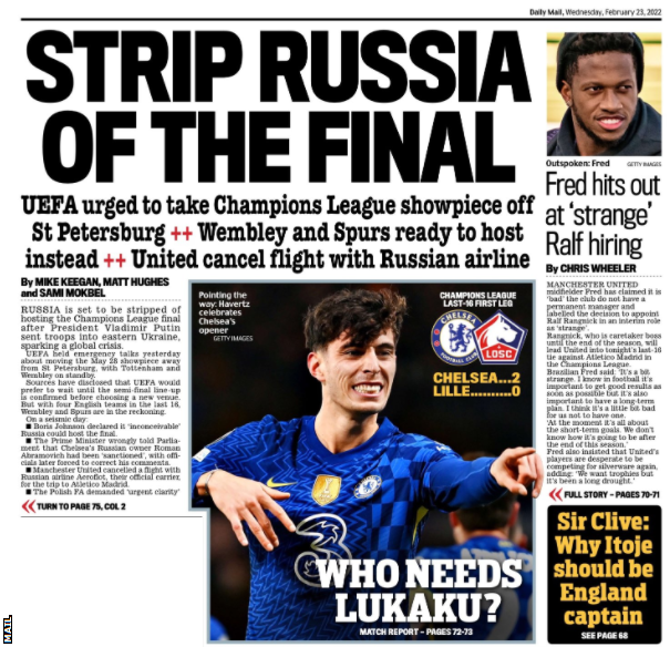 Mail back page