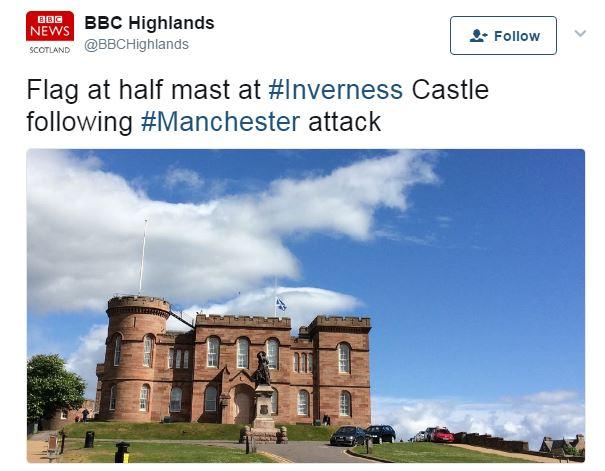 Inverness Castle flag