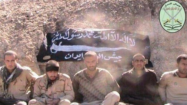 Online photo purportedly showing captured Iranian border guards