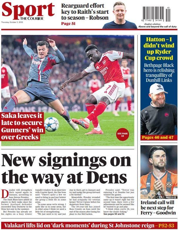 Courier back page