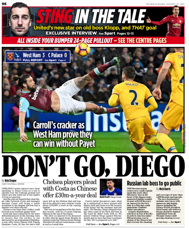 Mail back page