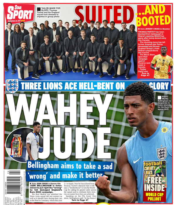 The back page of the Star