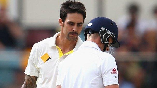 Mitchell Johnson & Joe Root