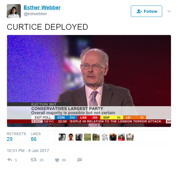 Tweet: "CURTICE DEPLOYED"