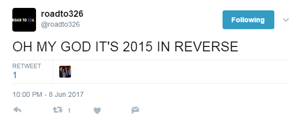 Tweet: "OH MY GOD IT'S 2015 IN REVERSE"