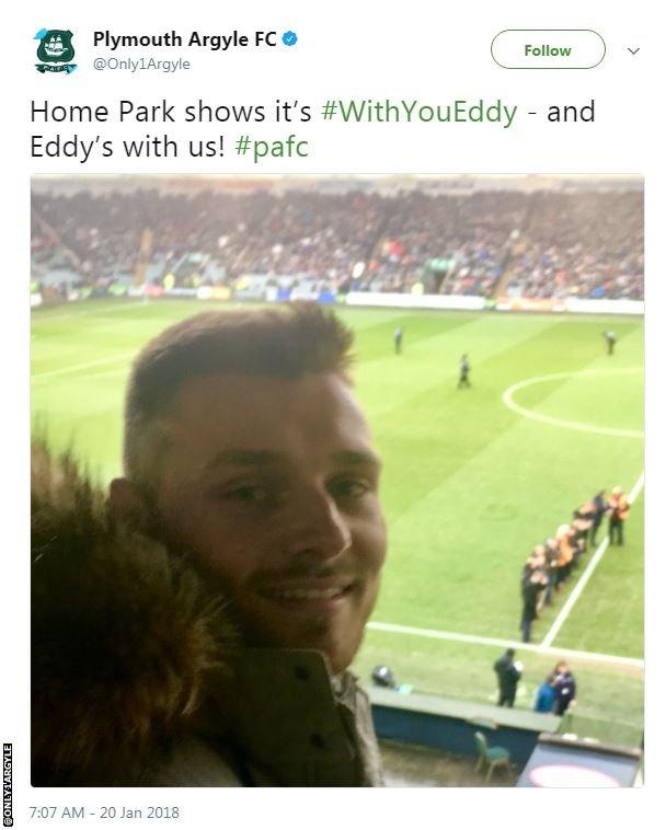 Ryan Edwards was one of the 11,942 in attendance at Home Park on Saturday