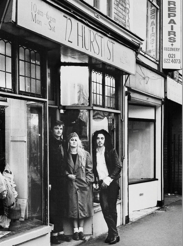 Patti Bell outside the Hurst Street shop