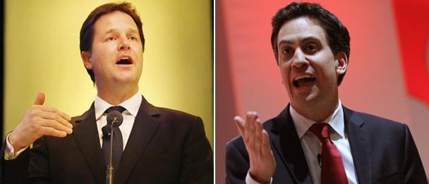 Nick Clegg and Ed Miliband