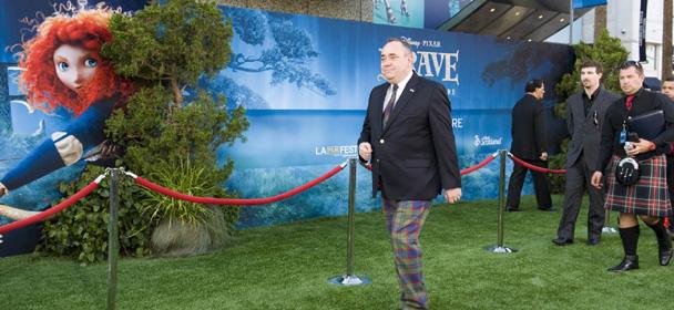 Alex Salmond on the green carpet