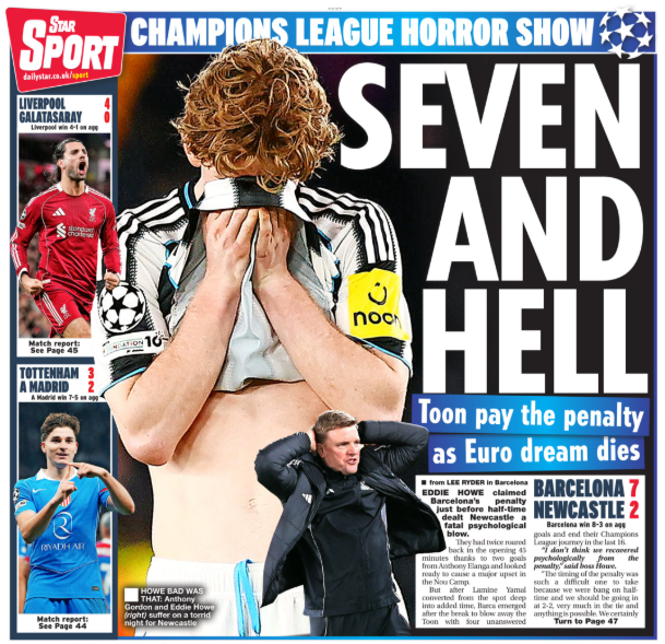 Daily Star back page