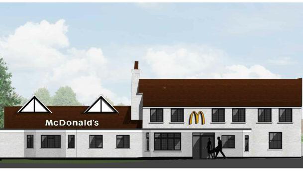 Plans for the McDonald's restaurant in Cobham