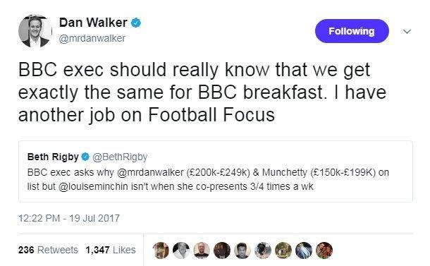 Dan Walker tweet