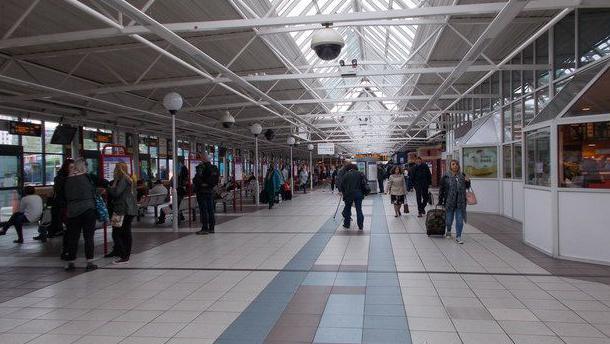 Interior of Leeds Bus Station