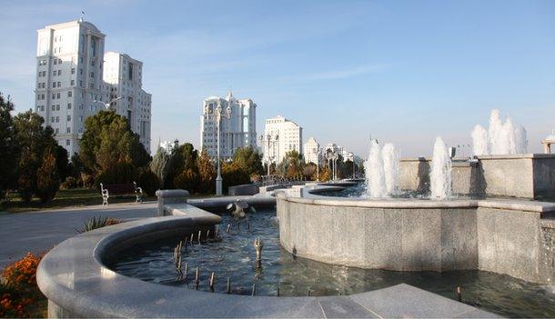 Ashgabat city centre, Nov 2014