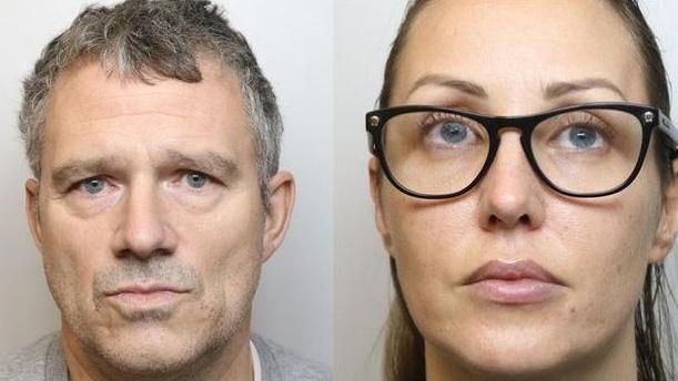 Mugshots of Richard Cowell and Porcia Densley