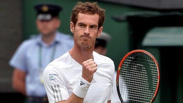 Andy Murray at Wimbledon 2014